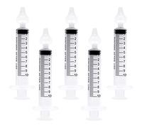 GWAWG 5pcs Infant Nasal Aspirator, Nasal irrigator with 10ml Reusable Silicone Nasal Aspirator, Safe and Comfortable Nasal irrigator for Newborns
