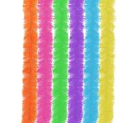 GWAWG 6 PCS Feather Boas Multipack, 6 Colors Available Artificial Feather Boas, Artificial Fluffy Boa Decorations for Dancing Accessories
