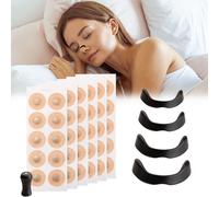 GWAWG 60Pcs Magnetic Nose Strips, Magnetic Anti-Snoring Sleep Nasal Strips, Reduce Snoring, Improve Sleep Quality, Skin Friendly Nose Strips for Men and Women(30Pairs)