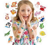 GWAWG 68PCS Temporary Tattoo for Kids,Kid Animal Tattoos Sticker,Waterproof Fake Tattoo Set,Mixed Style Waterproof Fake Tattoo Sticker Set,Childrens Cartoon Stickers Stick on Tattoo for Boys Girls