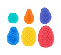 GWAWG 6PCS Fidget Toys Sensory Stone, Textured Worry Stone Fidget, Non-Noise Fidget Desk Toys Stress Calming Toys for Special Needs Anxiety Relief Kids, Adults