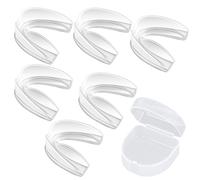 GWAWG 6PCS Mouth Guard for Grinding Teeth and Clenching,Sleeping Mouth Guard,Preventing Night Tooth Grinding,Reusable Mouth Guards Grinding Teeth,Suitable for Adults and Children