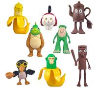 GWAWG 8PCS Italian Brainrot Action Figures Set,Tralalero Tralala-Inspired,Shark And Critter-Themed Plushies,Tralalero Tralala Action Figure Set,Collectible Animals Figurine Doll Gifts for Fans (8A)