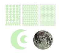 GWAWG Dark Stars for Ceiling, Realistic 3D Luminous Stars Wall Stickers, Glow in The Dark Stars and Moon Wall Decals, Perfect for Baby Girls Boys Kids Bedroom Nursery Decoration