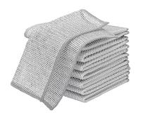 GWAWG Double Layer Wire Dishwashing Rags Non-Scratch Multipurpose Durable Wire Dishcloth for Wet and Dry Two Layer Reusable Steel Wire Cleaning Cloths Towel for Kitchen, Dish, Sink, Stove Top (8)