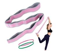 GWAWG Exercise Strap,Flex Strap Yoga Stretch Assist Strap with 8 Numbered Loops, Yoga Strap High Elasticity Stretching Exercise Belt, Suitable for Yoga, Pilates, with Two Exercise Headbands