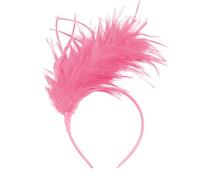 GWAWG Feather Headband, Fascinator Cosplay Hair Bands, 1920s Feathered Headpiece, Carnival Party Headdress, Feather Headdress Costume for Cocktail Wedding Prom Tea Party Decoration