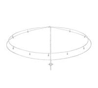 GWAWG Gold Waist Chain Belt For Women, Ladies Belly Chain Body Jewellery, Adjustable Gold Waist Beads With Elegant Design For Outdoor, Party, Beach (Sliver)