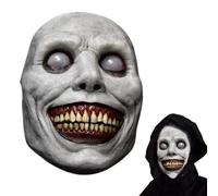 GWAWG Halloween Exorcist Smile Mask,Creepy Horror Evil Face,Scary Masquerade Halloween Mask,Smiling Demon Scary Clown Cosplay for Cosplay Props and Party Costume Accessories