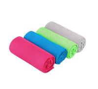 GWAWG Pack of 4 Cooling Towel, 30x100 cm Ice Towel for Sports Yoga Golf Running Camping, Quick Dry Microfiber Chilly Towel Soft Breathable for Neck Hand Leg Body Instant Relief