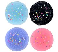 GWAWG Pack of 4 Taba Squishy, Fufu Squishy, Biscuit Stress Relief Toy, Cookie Stress Relief Toy for Anxiety, Ultra Soft Decompression Vent Toy, Anxiety Relief and Calming Gifts for Children and Adults