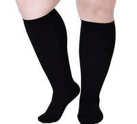 GWAWG Plus Size Compression Socks,Pressure Socks,Extra Wide Compression Socks for Men and Women,for Flight Pregnancy Edema (6XL)