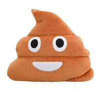 GWAWG Poop Plush Pillow Round Triangle Emotion Cushion Cute Decorative Stuffed Toy Brown Birthday for Kids and Friends