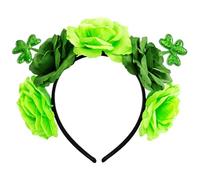 GWAWG St Patricks Day Headband for Women, Soft Stretchy St Patrick Headband with Shamrock Design, St Patrick’s Day Accessories for Women, Irish Gifts, St Patricks Day Outfits Costume & Party Dress Up