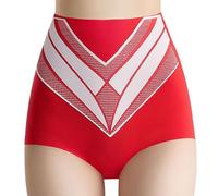 GWAWG Titanium Shaping Shorts，Medical Tummy Control Panties，High Waisted Shrink,Yoga Knickers Skims Cotton Underwear Women (red, L)