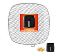 GWBSXM Air Fryer Tray Replacement for Philips HD9630 Airfryer XXL, 9”×8.6” SUS 304 Stainless Steel Air Fryer XXL Accessories Replacement Parts Basket for Philips HD9656 HD9760 HD9860 HD9870 Air Fryer