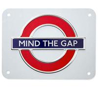 GWC London Underground Sign, Mind The Gap, Small Metal Sign
