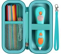 GWCASE Case Compatible with 3Doodler Start+ Essentials (2024 2023) 3D Printing Pen for Kids, Travel Organizer Carryer for Filament Refill Packs, USB Charger (Box Only) (Dark Green)