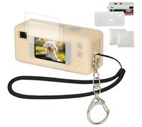 GWCASE Case for Kodak for CHARMERA Keychain Digital Camera - Plus 2 Screen Protectors & Wrist Strap, Silicone Digicam Cover Precise Fit for Blind Box 1987 Mini Cameras- Transparent (Bag Only)