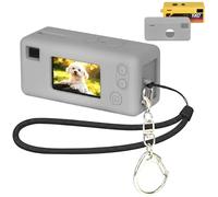 GWCASE Case for Kodak for CHARMERA Keychain Digital Camera - Shockproof Silicone Digicam Cover with Wrist Strap Precise Fit for Blind Box 1987 Mini Cameras- Grey (Bag Only)