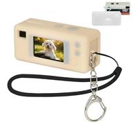 GWCASE Case for Kodak for CHARMERA Keychain Digital Camera - Shockproof Silicone Digicam Cover with Wrist Strap Precise Fit for Blind Box 1987 Mini Cameras- Transparent (Bag Only)