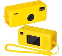 GWCASE Case for Kodak for CHARMERA Keychain Digital Camera - Shockproof Silicone Digicam Cover with Wrist Strap Precise Fit for Blind Box 1987 Mini Cameras- Yellow (Bag Only)