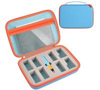GWCASE Edurino 8 Character Case / Edurino Pencil / iPad Mini 6 Preformed Compartments Plus 2 DIY Foam Blocks for Customization, Interior Mesh Pocket, Carry Handle - Blue