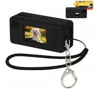GWCASE Kodak Case for CHARMERA Keychain Digital Camera - Shockproof Silicone Case for Digital Camera with Wrist Strap Custom Fit for Blind Box 1987 Mini Cameras - Black (Bag Only)