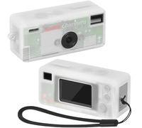 GWCASE Silicone Case for KODAK CHARMERA Keychain Digital Camera (Blind Box 1987 Mini Camera) - Shockproof Protective Cover Wrist Strap, Precise Cutouts-Translucent (Case Only)