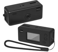 GWCASE Silicone Case for KODAK CHARMERA Keychain Digital Camera (Blind Box 1987 Mini Camera) - Shockproof Protective Cover Wrist Strap, Precise Cutouts - TBlack (Case Only)