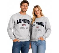 GWCC LE201CM Unisex London England Sweatshirt Big and Tall Navy, Grey, Maroon, Charcoal 3XL and 4XL