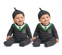 GWCC Licensed Harry Potter baby Romper Baby Grow with Hat Slytherin for Boy or Girl (9-12 Months)