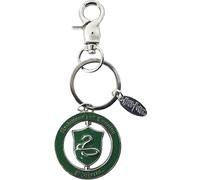 GWCC Licensed Harry Potter House Spinner Keyrings, Platform 9 3/4 and Hedwig Spinner Keychain, Harree Birthday and Hedwig Keyrings, 8 Styles (Slytherin Spinner)