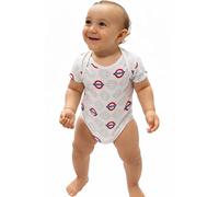 GWCC Licensed London Underground “Mind the Gap” Roundel Baby Sweatshirt | All-Over Print | 100% Combed Cotton | Official TFL Product | Limited Edition (0-18 Months) (0-3 Months)