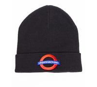 GWCC Licensed London Underground Unisex Ski Hat with Underground Logo Black - One Size Beanie