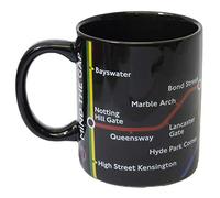 GWCC Licensed Official TFL London Underground Tube Map Mug-Black