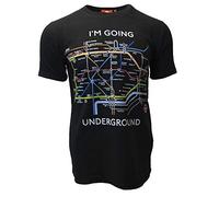 GWCC Licensed TFL™104 Unisex London Undergound™ Tube Map T Shirt Black (2XL)