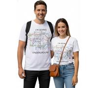 GWCC Licensed TFL104W Unisex London Undergound Tube Map T Shirt White XS-4XL