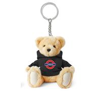 GWCC Licensed Underground 11CM Teddy Bear Keyring with real hoodie embroidered in 3 Styles Mind the Gap, Underground, London