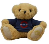GWCC Licensed Underground 15CM Teddy Bear with real hoodie embroidered in 3 Styles Mind the Gap, Underground, London (Mind the Gap)
