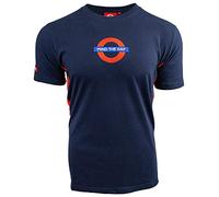 GWCC Licensed Unisex Mind The Gap Chain Stitch Embroidery T-Shirt Underground Navy (XS)