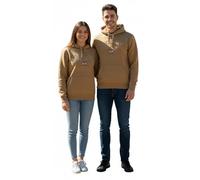 GWCC London England Zipped Hoodie 3 Colours Desert Storm, Ash Grey, Grey Pink, Sizes XS to 4XL, with Union Jack Metal Pin Badge (UK, Alpha, 4XL, Regular, Regular, Desert Storm)