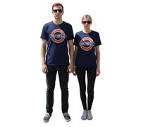 GWCC London Underground Official ‘Mind The Gap’ T-Shirt - Licensed Transport for London Tee, Unisex Navy Roundel Print, Sizes XS-4XL (L)