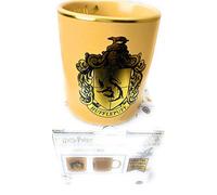 GWCC Official Harry Potter Hufflepuff Mug - Gold Foil & 3D Embossed Crest, Gift Box, Yellow