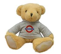 GWCC Official London Underground 25CM Teddy Bear with Embroidered Hoodie - Mind The Gap/Underground/London - Licensed TfL Plush Gift