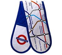 TFL6202 Licensed London Underground Tube Map Print Double Oven(Pot) Glove