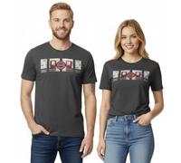 GWCC Unisex Official Licensed London Underground “Mind The Gap” Train Graphic T-Shirt - Premium Soft Cotton Tee - Charcoal - XS-2XL (UK, Alpha, XL, Regular, Regular)