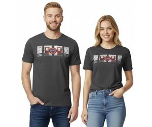 GWCC Unisex Official Licensed London Underground “Mind The Gap” Train Graphic T-Shirt - Premium Soft Cotton Tee - Charcoal - XS-2XL