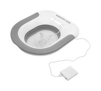 GWCYMYD Electric Sitz Bath for Toilet, Foldable Sitz Bath Hemorrhoids, Postpartum Toilet Seat, Ergonomic Hip Bath Fits Most Toilets
