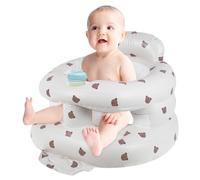 GWCYMYD Inflatable Baby Seat, Foldable Baby Support Seat with Built in Air Pump, Blow Up Babies Chair for Babies 3-36 Months, Inflatable Toddler Seat for Summer and Beach Travel